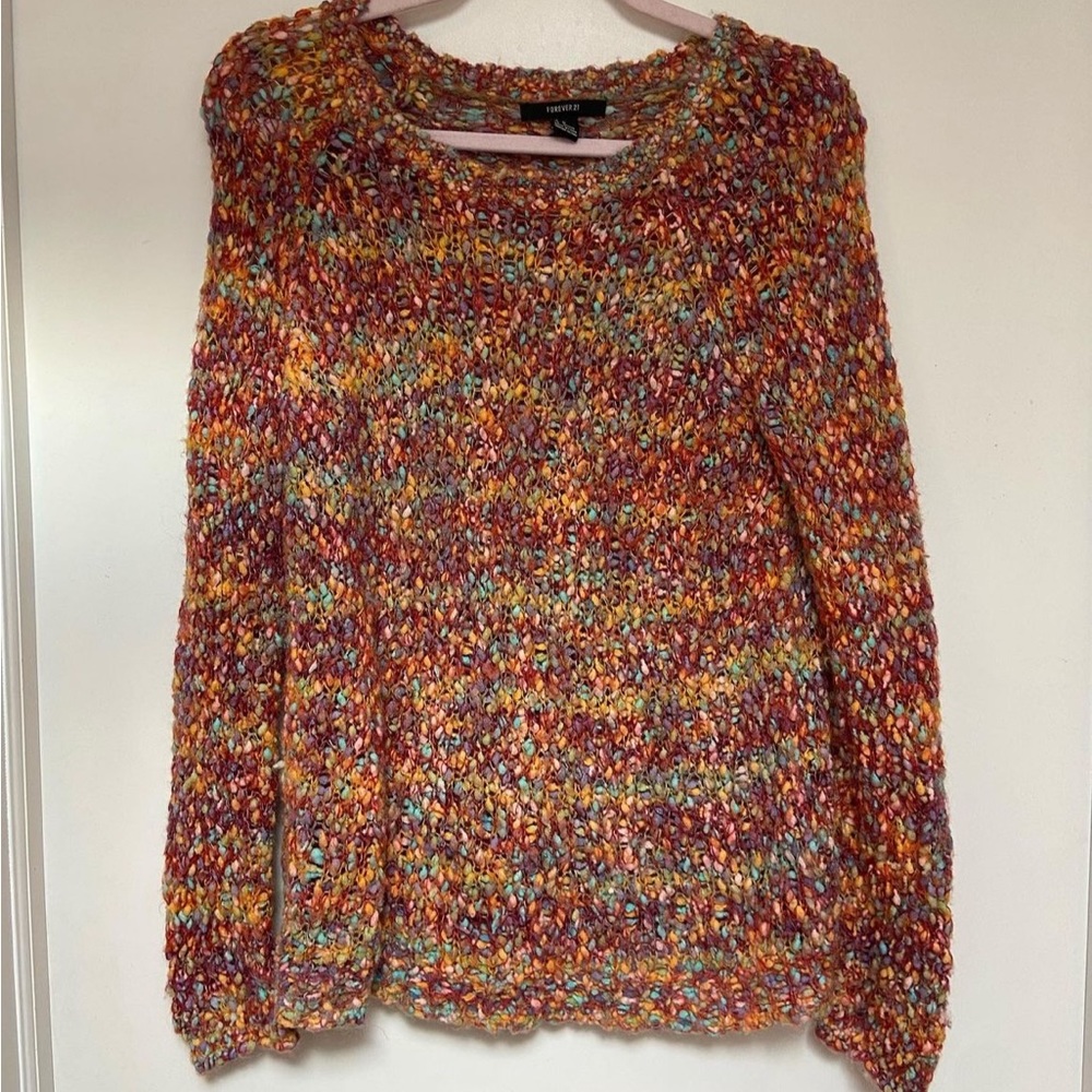 Rainbow knit sweater